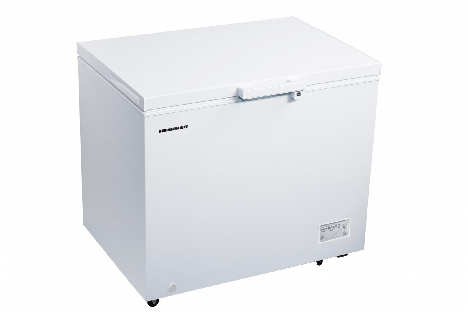 Lada frigorifica Heinner HCF-246CNHF+, Convertibila, 246L, Control electronic, Rezistenta la frig, Display rezistent la apa, Alb